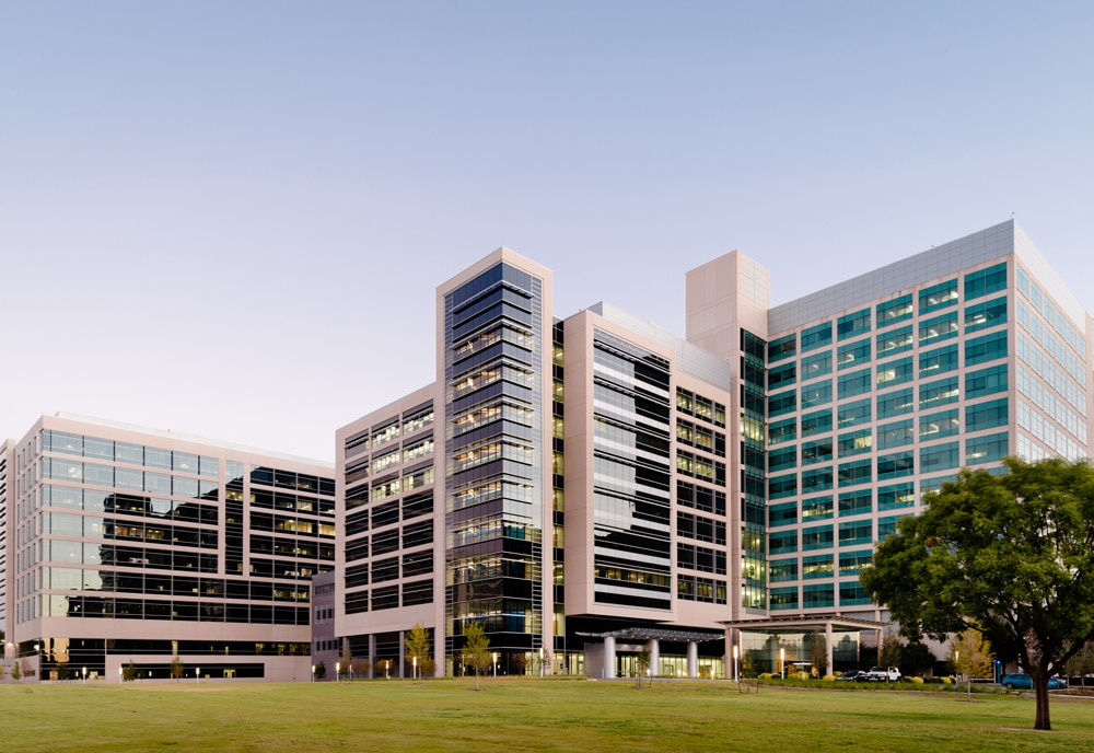 Exterior of the University of Texas Brain and Cancer Center